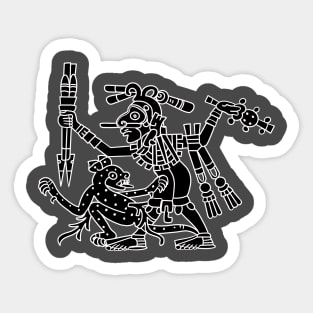 Xochipilli the god of art, games, dance, flowers and song! Sticker